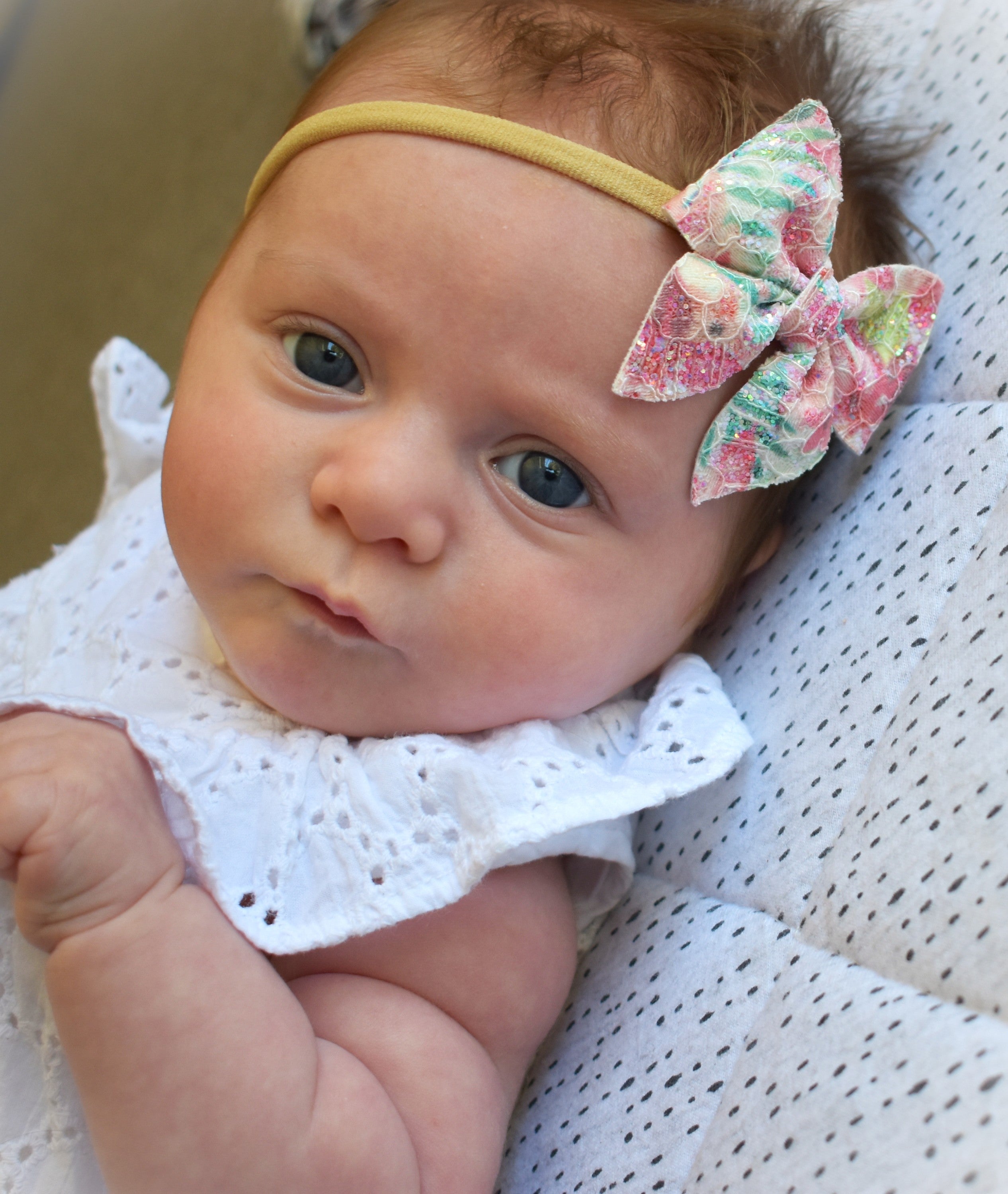 Glitter Lace Sailor Bow Headband