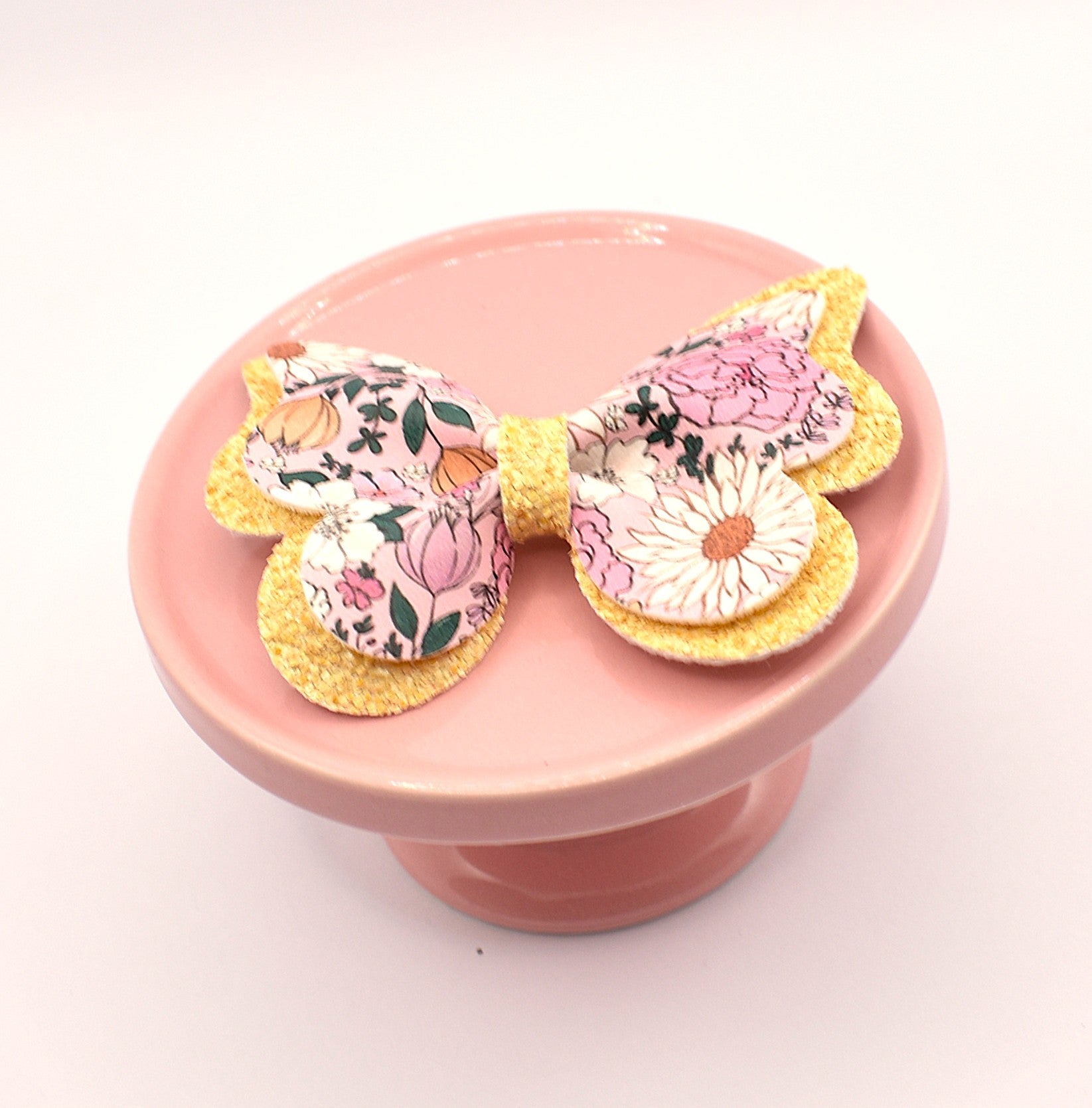 Butterfly Hair Clip - yellow