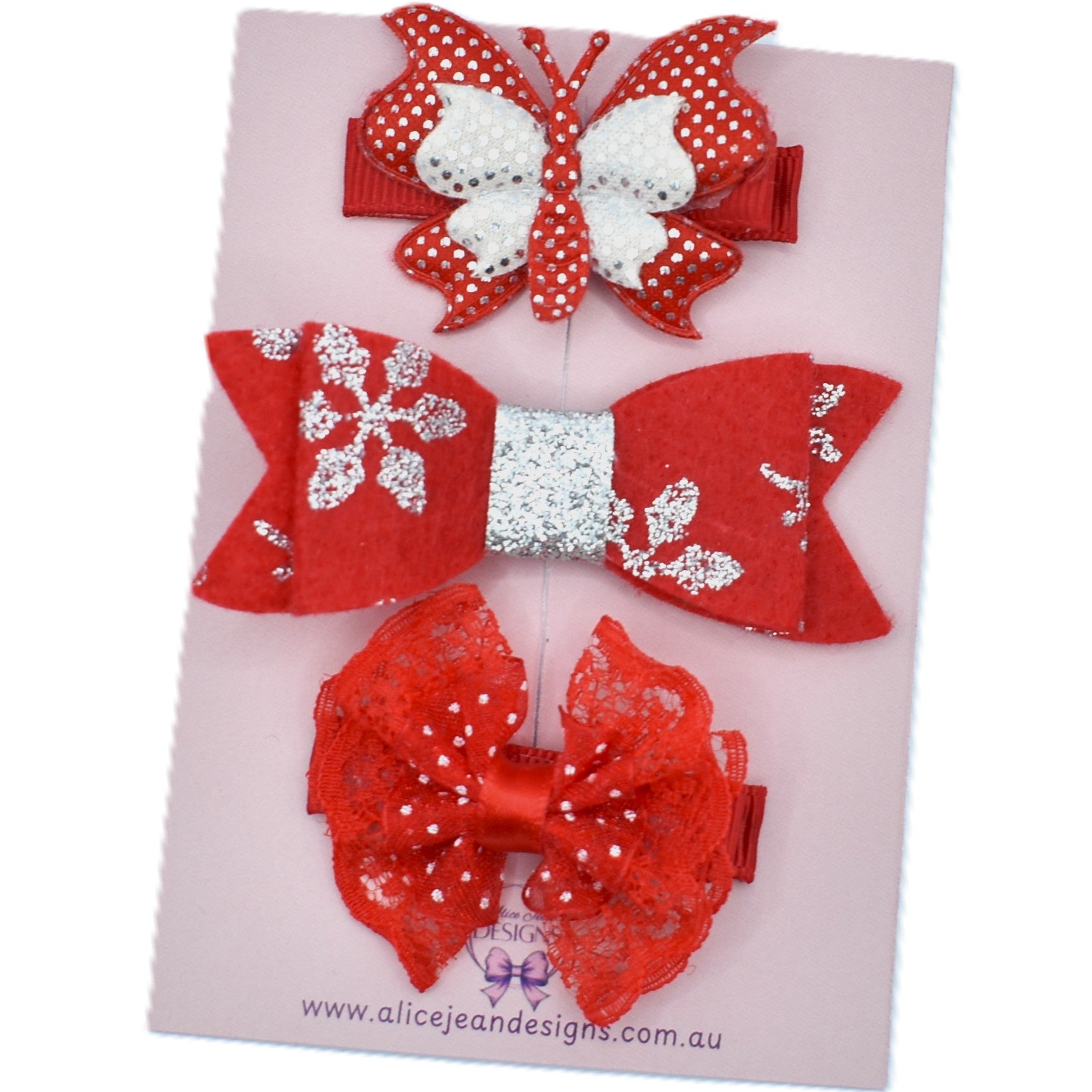 Christmas Toddler Hair Clips