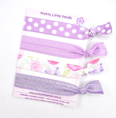 Set of 4 Elastic Hair Ties