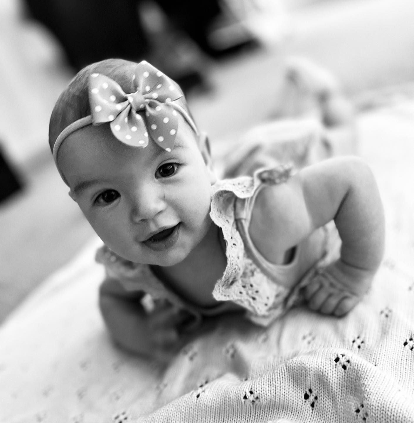 Pink Polka Dot Sailor Bow Headband