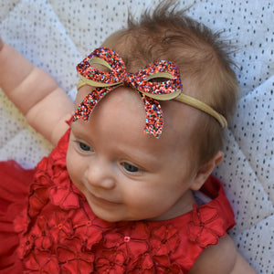 Willow Bow Headband - Christmas Sparkle